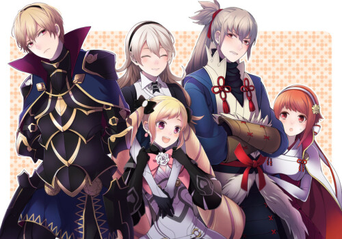  corrin corrin takumi elise sakura and 1 more fire emblem and 1 more drawn by umiusi sample f4270682