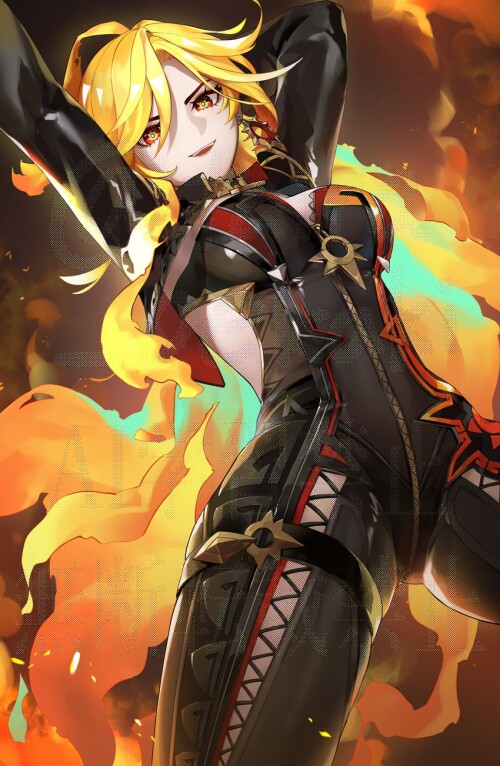  mavuika genshin impact drawn by taira taira oekaki sample 6df80d3269563dd3efcfd525d23c58e4