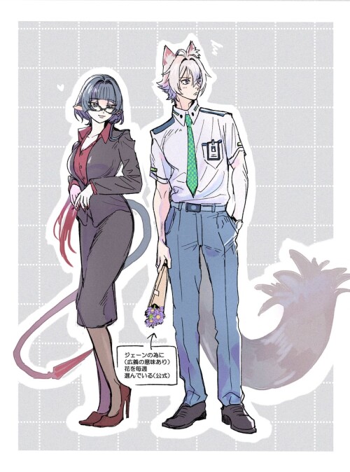  jane doe and seth lowell zenless zone zero drawn by rcry po sample 863da575878ea0dcabd7903802f33d53