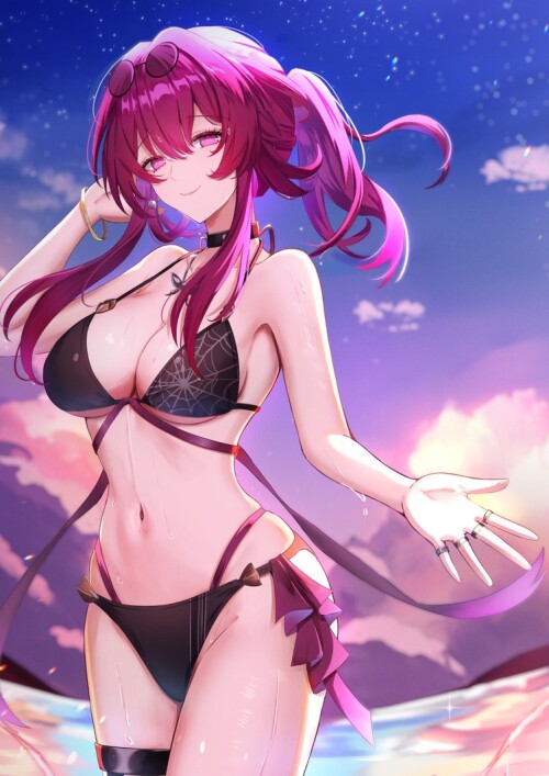  kafka honkai and 1 more drawn by gao kawa f4585d8e646f8916cc900fcf3216f169