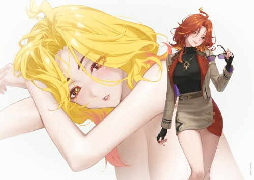  mavuika genshin impact drawn by kuri kuriku sample 12e18af25fe08d919fafbe3db932f518
