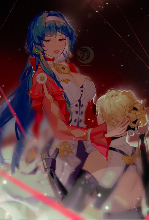  evelyn chevalier and astra yao zenless zone zero drawn by tran traannahh sample 464d4c80d0cfd2a2776