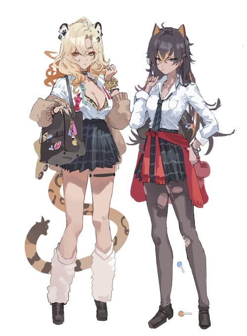  dehya and xilonen genshin impact drawn by serie niai sample 5bf423f140fe08abd0df74e9d410bffb