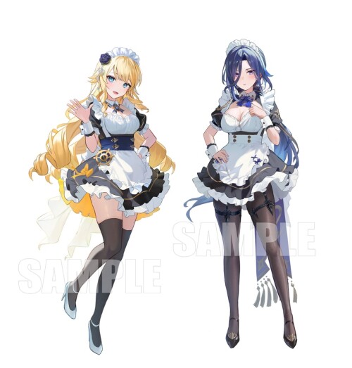  clorinde and navia genshin impact drawn by omelet tomato sample bb6a54f8dc5915fe2df0631e72cf5651