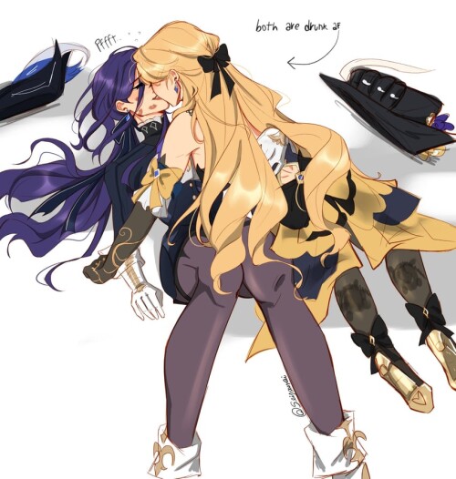  clorinde and navia genshin impact drawn by seijousai sample f0f6358f1bbae6970a7d3306e6871119