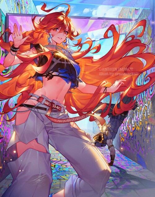  mavuika and capitano genshin impact drawn by orange sekaii sample 34cbb5733db7555b6338045344e9ebf6