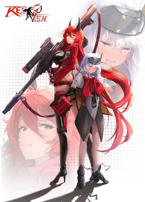  red hood snow white and snow white goddess of victory nikke drawn by rough0114 sample 06d6f1218305b