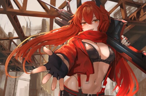  red hood goddess of victory nikke drawn by oval blue sample 9b9ec776403a17a030e8da47c47a2a01
