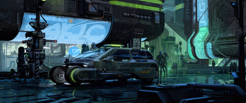 Cyberpunk Streets 1 by Matt Allsopp (21 9)