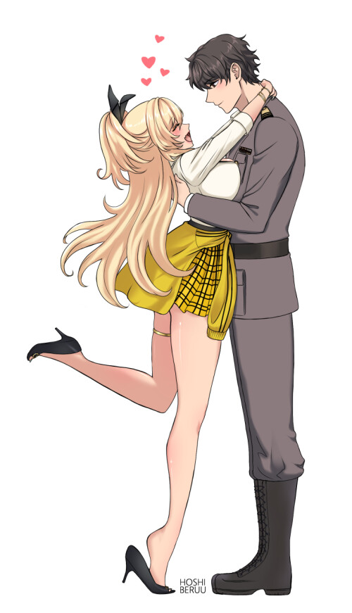  commander and rupee goddess of victory nikke drawn by hoshiberuu 30ea288841001f1b48dd66ed0541e1bd