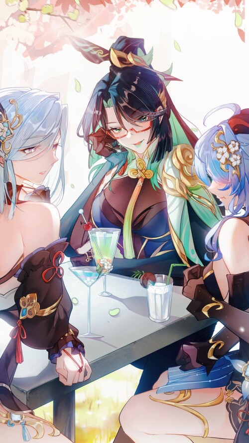  ganyu xianyun and shenhe genshin impact drawn by shenjudongmandabanban sample 235bff5128ddff8f6972f