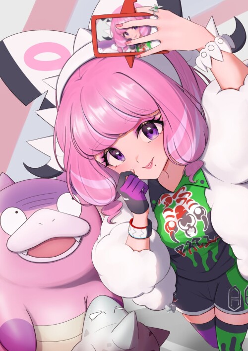 rotom rotom phone klara and galarian slowbro pokemon and 1 more drawn by mochitaro mothitaroo sampl