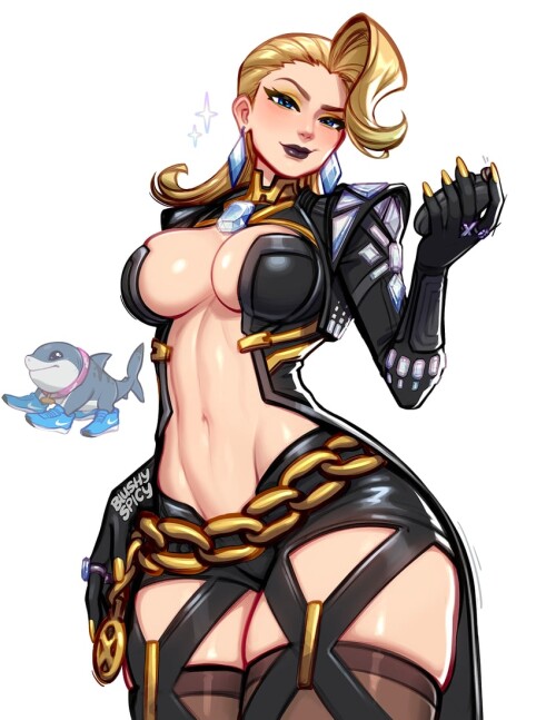  emma frost and jeff the land shark marvel and 1 more drawn by blushyspicy sample 922ae42c1c007251eb