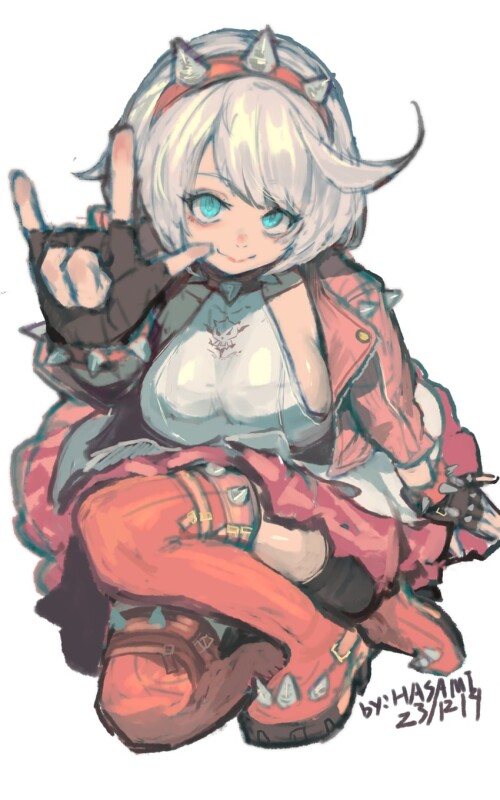  elphelt valentine guilty gear and 1 more drawn by hua ha jiazi sample d9a919c6784b8cedc60fff1f162de