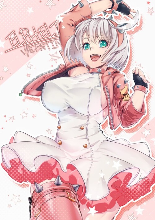  elphelt valentine guilty gear and 1 more drawn by kusu moo1225 sample 42c0079578c49305d019615ea91e8