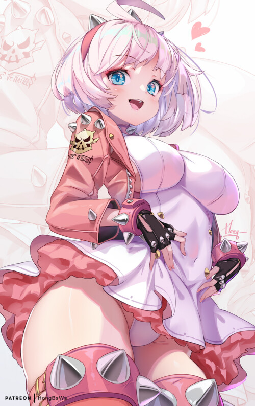  elphelt valentine guilty gear and 1 more drawn by hong white spider 91b027aab0277028463eae22ae8b588