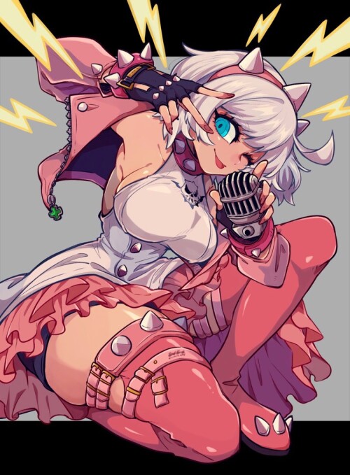  elphelt valentine guilty gear and 1 more drawn by mako gai 8adfa317b7e42f1ceb9d51309547d242