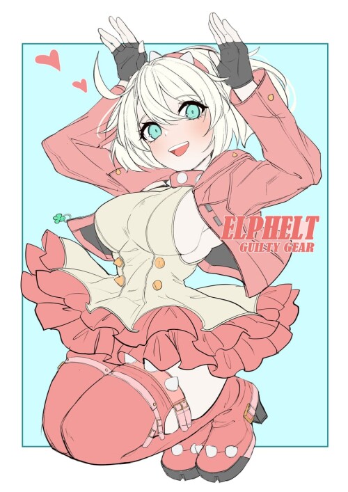  elphelt valentine guilty gear and 1 more drawn by shikiluo sample a79262374b66371f43337e1fbe4b9c2b