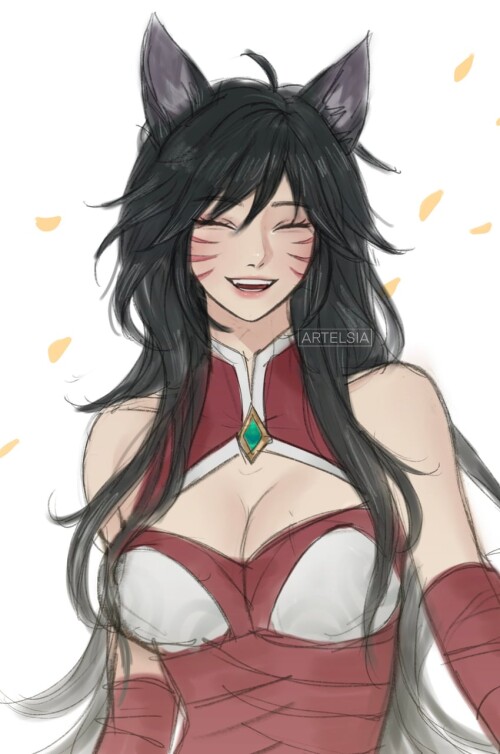  ahri league of legends and 1 more drawn by artelsia sample d7db3cf5f2d3baa57d588ece84a32d56