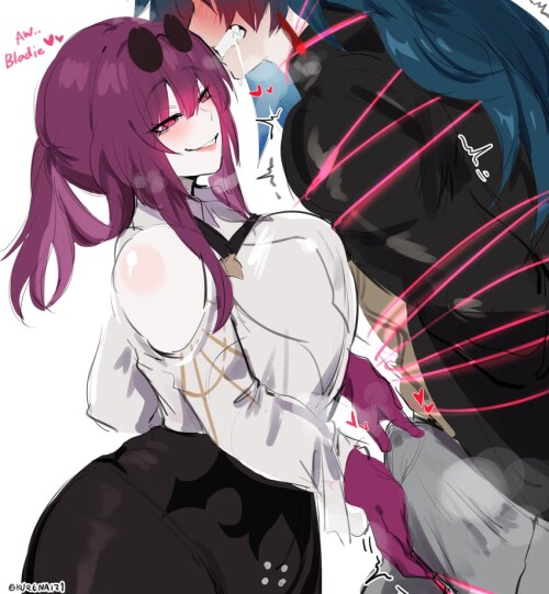 kafka and blade honkai and 1 more drawn by kurenaiz1 sample b00fdf39f6eb1ac21c57b2d9612508c3