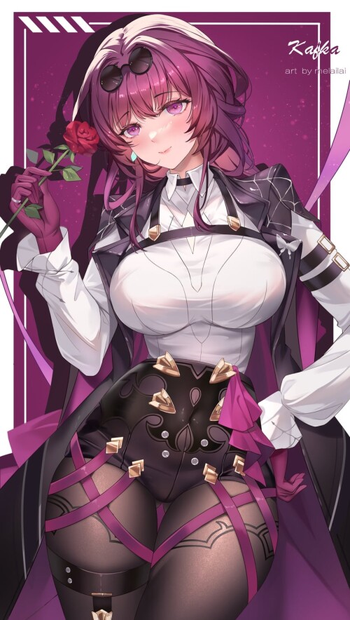  kafka honkai and 1 more drawn by melailai sample 028a919fb168e72500f080161aa273ac