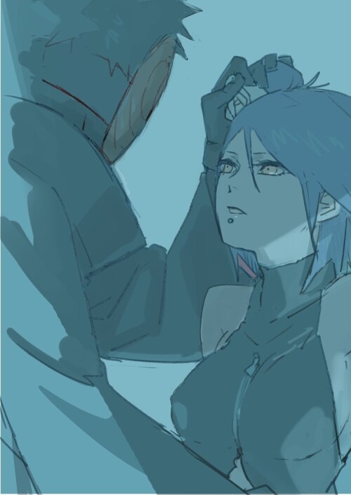  konan and tobi naruto and 1 more drawn by meitarou sample f85cfa8986cf8ab1c7dc16b82043e840