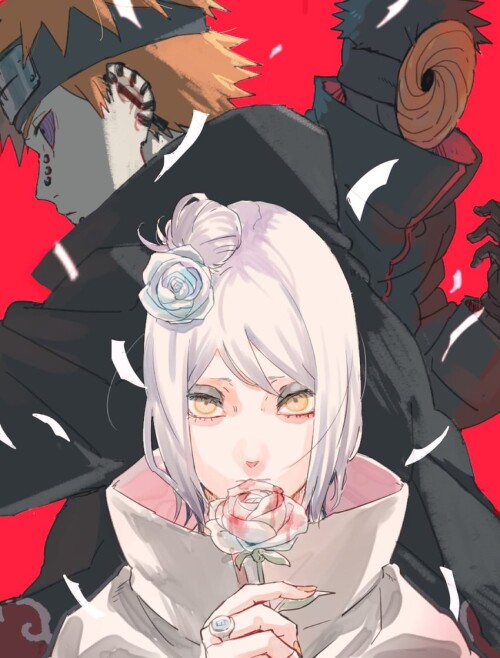  konan pain and tobi naruto and 1 more drawn by meitarou sample 4dbd7fb17648cb49ccab6f8b3adfdd81