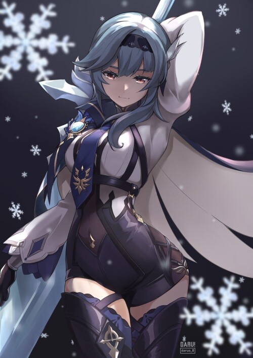  eula genshin impact drawn by daru sample 685926a8741500a35bba3fc74290c900