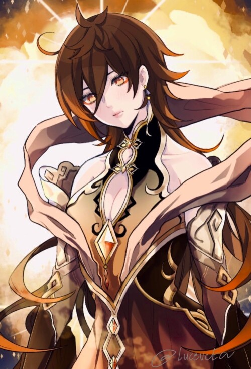  zhongli genshin impact drawn by luceveea c02d974beee1f290f1a15d630cfdfccc