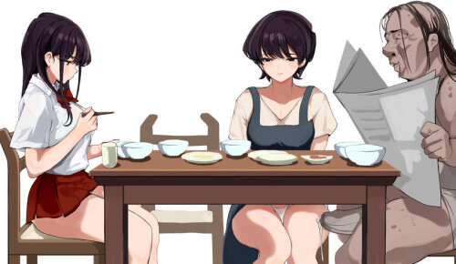 komi shouko and komi shuuko komi san wa komyushou desu drawn by mamimi mamamimi sample 4eb8b895be5e