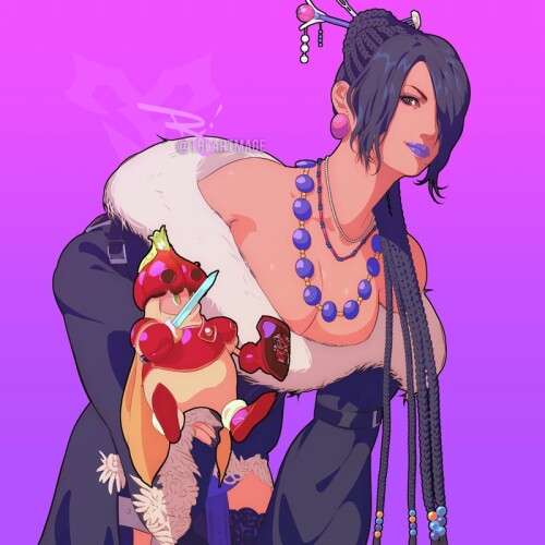 lulu final fantasy and 1 more drawn by the art mage fc8ead3f92b61408387732a78dd83d11