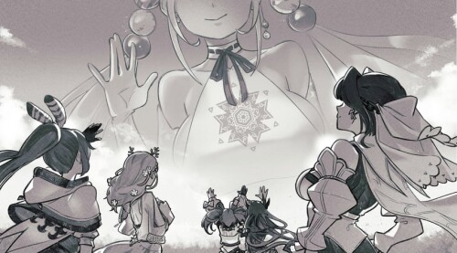  ouro kronii nanashi mumei hakos baelz ceres fauna irys and 1 more hololive and 1 more drawn by gen 