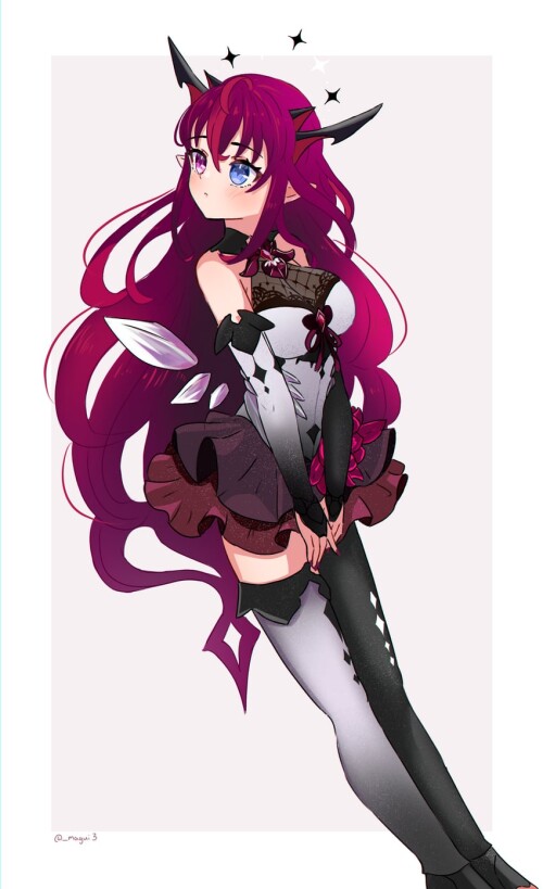  irys hololive and 1 more drawn by magui3 sample f909afe7dafc3d3c796c30952baad350