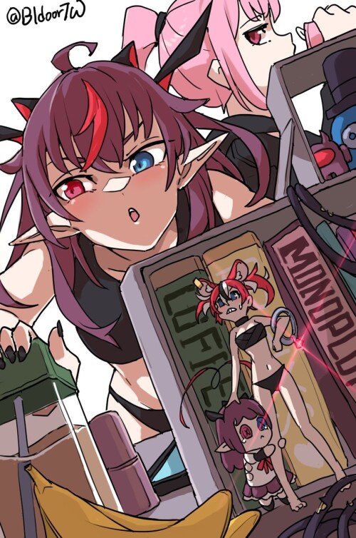  mori calliope hakos baelz and irys hololive and 3 more drawn by bidortw sample e80e4a33d7ab00cd8530