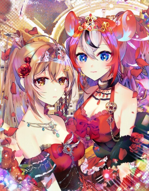  nanashi mumei and hakos baelz hololive and 2 more drawn by sowon ce8c096d34c4ad8ba6321ddf974bbf31