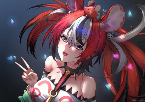  hakos baelz and mr squeaks hololive and 1 more drawn by misa pika sample 7078cfee6f20f668a6744cf657