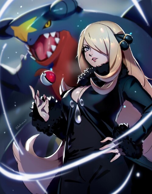  cynthia and garchomp pokemon and 2 more drawn by datcravat sample 24a839ed4f95e226bb60243d788dcb9b