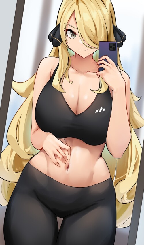  cynthia pokemon and 2 more drawn by cromwellb sample 08b075a20c434bb9223394c53afe4465