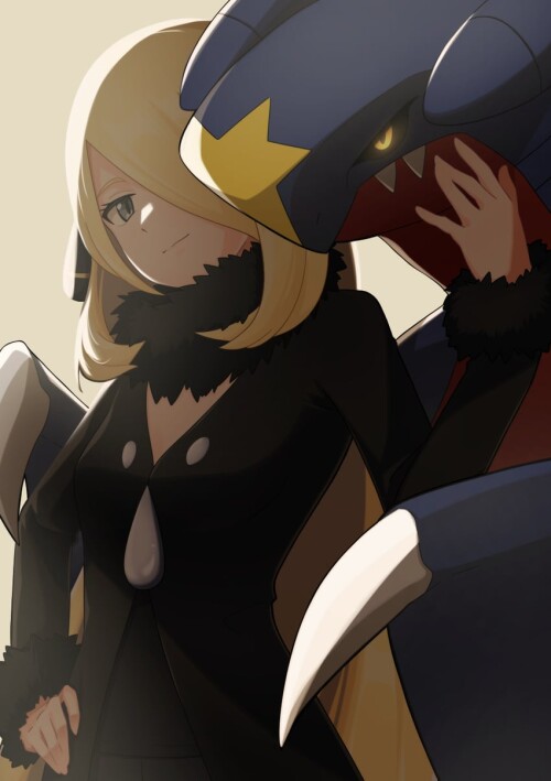  cynthia and garchomp pokemon and 2 more drawn by anmitu611 sample 210cf47fb70e344dd247106565ae9511