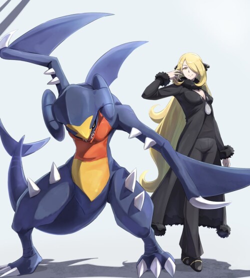  cynthia and garchomp pokemon and 2 more drawn by itsudzumi sample 9c7fb85b8c15e8287afd47e0426a7a41