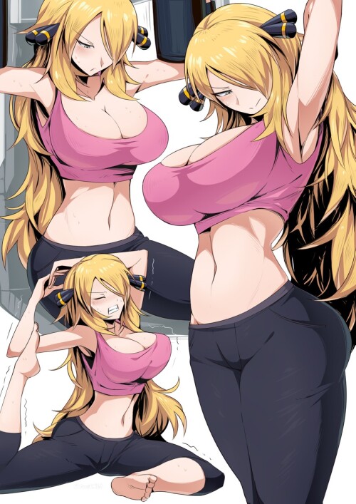  cynthia pokemon and 2 more drawn by shimure 460 sample 30f74d8545c8fb8de463ce270b322c63