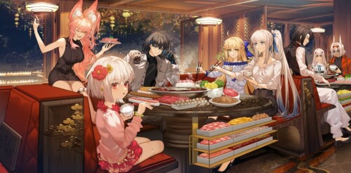  artoria pendragon tamamo kama morgan le fay artoria caster and 7 more fate and 1 more drawn by arli