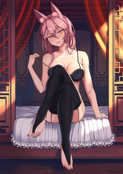  tamamo and koyanskaya fate and 1 more drawn by ruby suguri sample 6e9b325706aa40858ca4620c726506c3