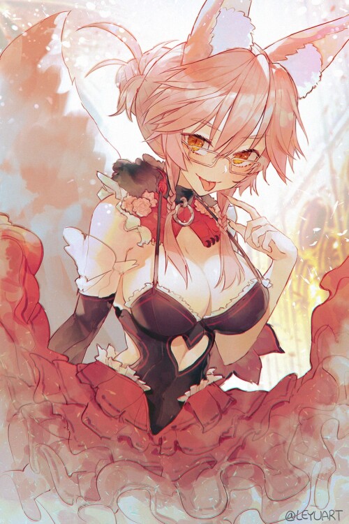  tamamo and koyanskaya fate and 1 more drawn by leyu sample 25f84bd44cea8c1c2325e032fffd8aad