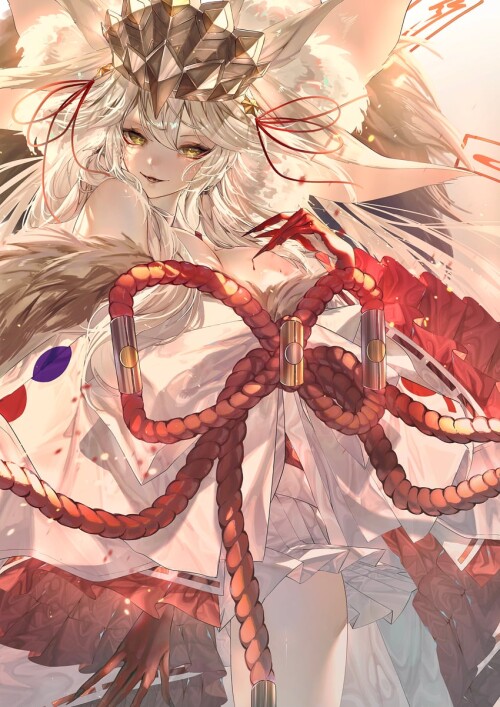 tamamo koyanskaya and koyanskaya fate and 1 more drawn by cuso4 suiwabutu sample 23d6010beb97134035