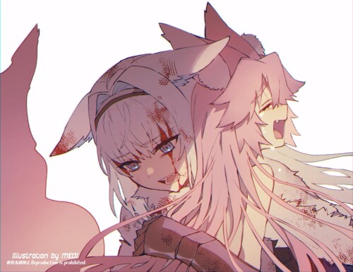  tamamo koyanskaya and dobrynya nikitich fate and 1 more drawn by meiji ken sample dfd1446633f06b1a9