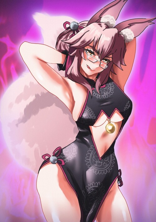  tamamo koyanskaya and koyanskaya fate and 1 more drawn by shibao aoyama sample d3491b8f3874fa4ff0d1