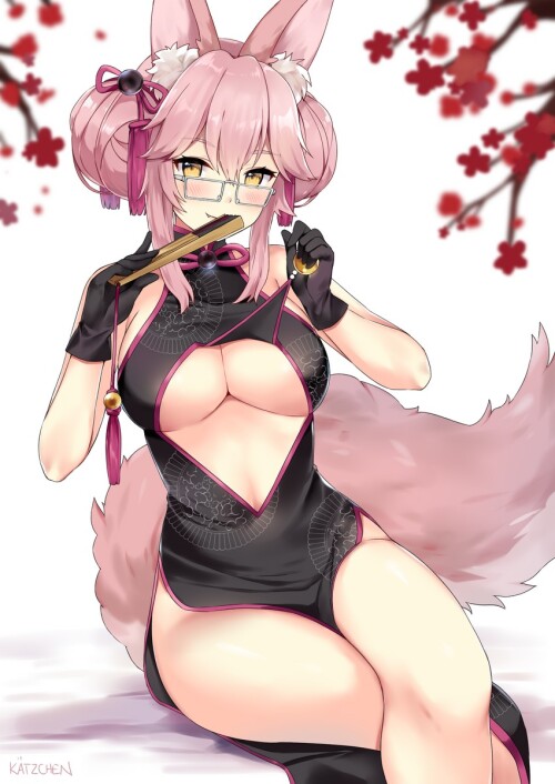  tamamo koyanskaya and koyanskaya fate and 1 more drawn by kaetzchen sample d48ee96cb5617d28e66a1455