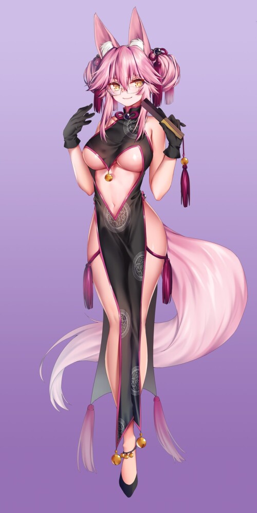  tamamo koyanskaya and koyanskaya fate and 1 more drawn by obiwan sample a517e22682de0f30c5dc3317f92