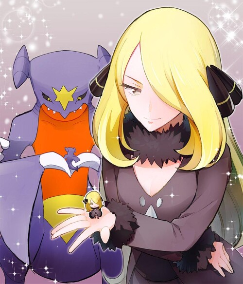  cynthia and garchomp pokemon and 2 more drawn by kurochiroko 6cf345a0cc8a914d7e35955349e5f13a
